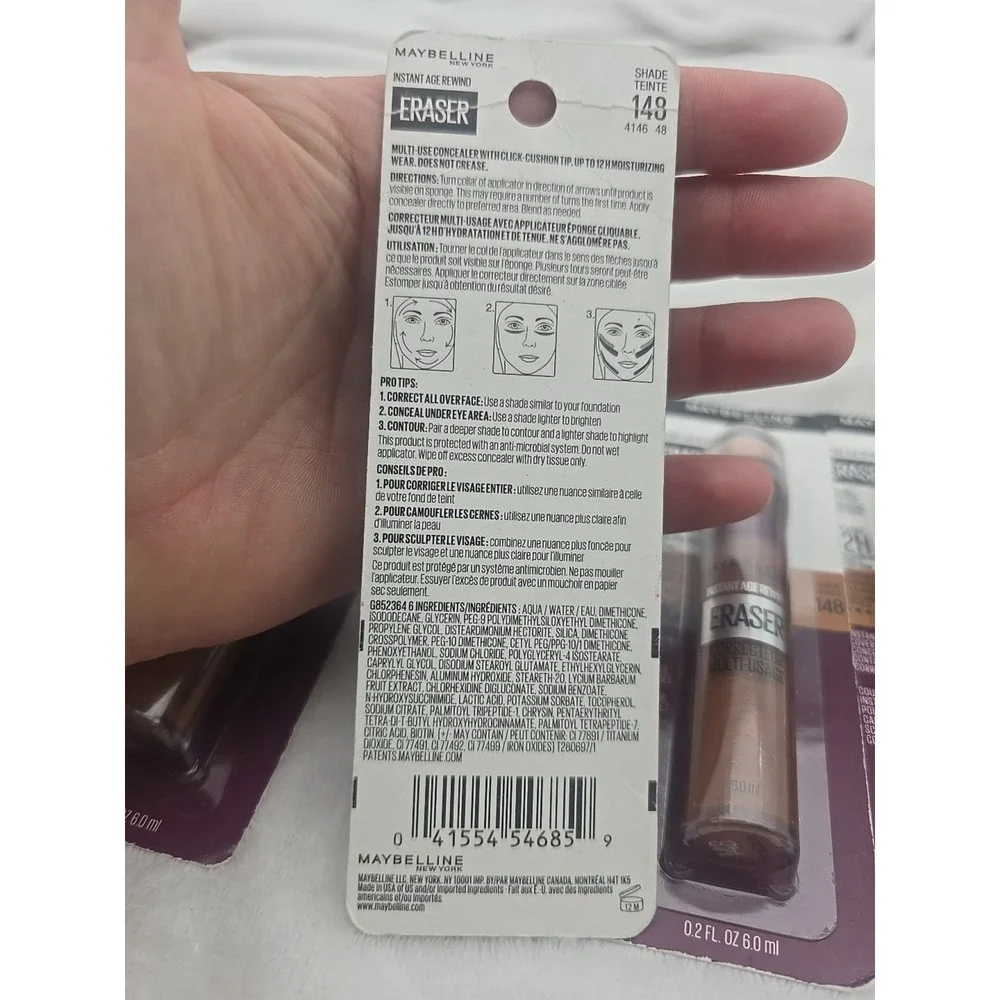 Maybelline Instant Age Rewind Eraser Multi-Use Concealer x 6 Shade 147.5 or 148